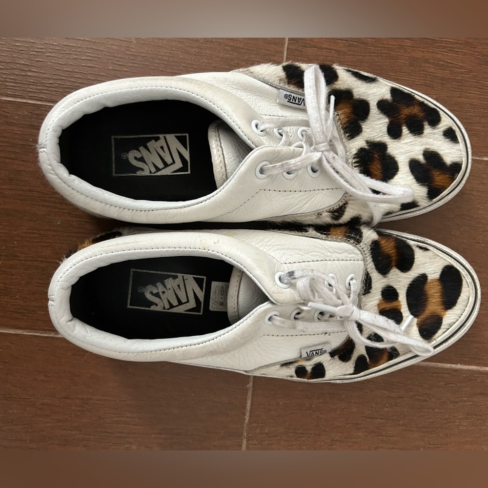 Calf Hair Vans Eras leopard